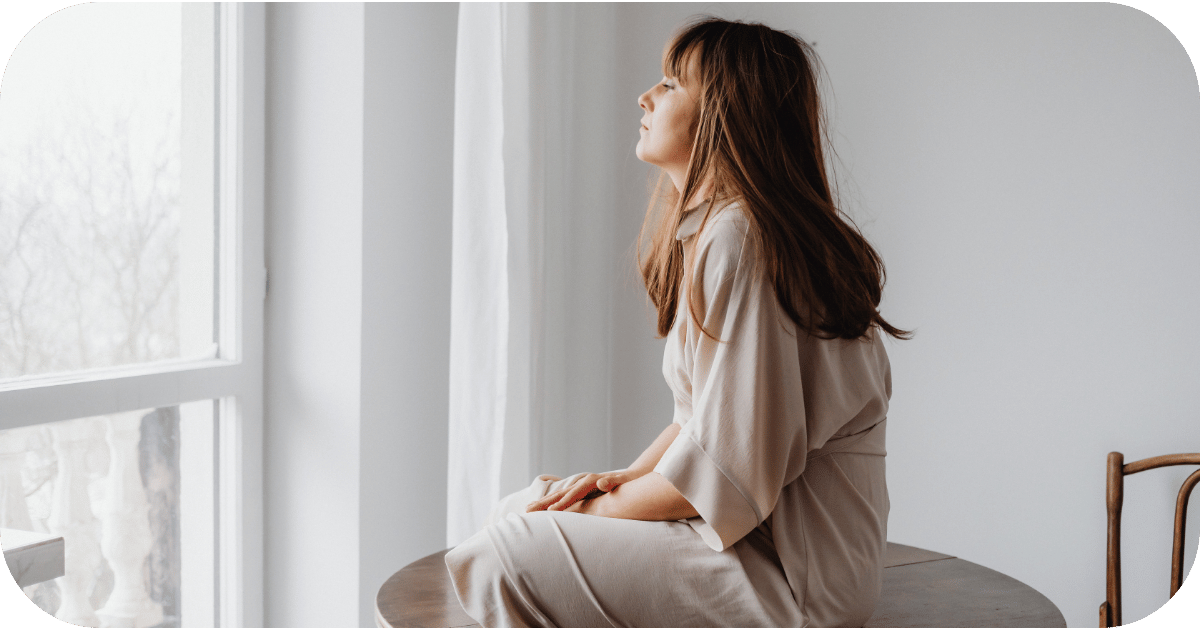 woman thinking into the distance, burned out form caregiver support