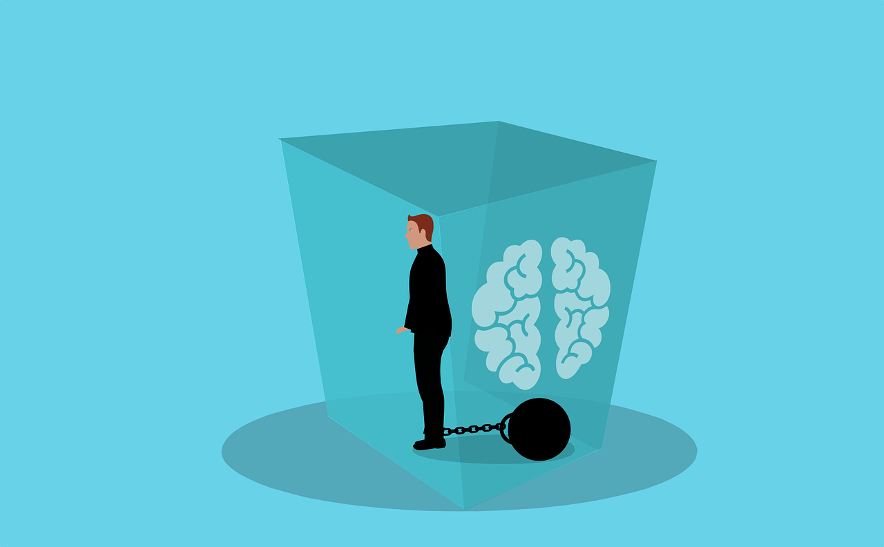 brain, trapped within thoughts, phobia